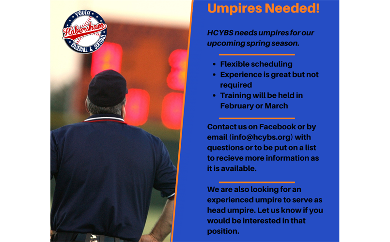 Umpires Needed